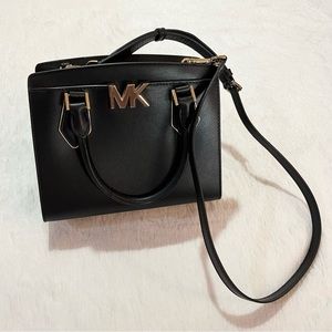Michael Kors Black & Gold Crossbody Purse